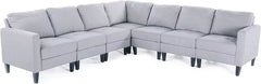 Sofasset, Modular Sectional Sofa with Reversible Chaises,Square Armrests and Comfortable Padded Backrests, L Shaped Corner Sofá
