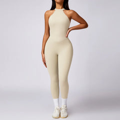 Fitness Backless Bodysuit Women Gym Jumpsuit Woman Quick-Dry Yoga Clothes Short Workout Rompers Sports One-Piece Suit