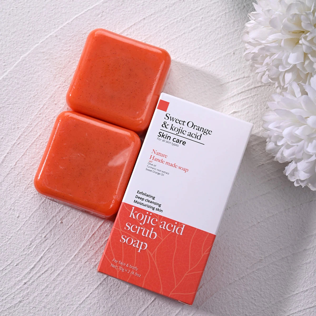 Kojic Acid Papaya Soap 100g – Brightening, Hydrating & Handmade