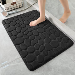 Memory Foam Bath Mat Large Size 40X60Cm Soft Comfortable Water Absorption Non-Slip Thick Bathroom Floor Rug Foot Mat