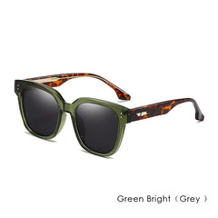 Rivets Sunglasses Men'S Polarized Glasses Women Square Green Sunglass Man Eyewear 2025 Women'S Eyepieces Lenses Woman Designer