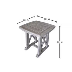 Surf Side Collection Teak Outdoor Side Table