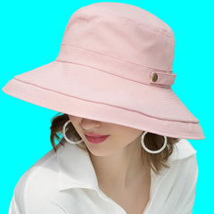 Summer Cotton Sun Hats for Women Wide Brim and Breathable Bucket Hats Youth Fashion Caps