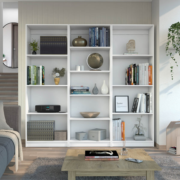 Chelton 3 Piece Living Room Set, White