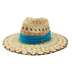 Summer Straw Hat Pearl Pin Women'S Summer Seaside Sunshade Hollow Groove Flat Top Straw Hat Sombrero 여성모자