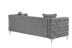 Marti Hickory Modern 2 Piece Velvet Living Room Set
