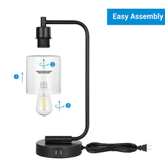 Touch Control Table Lamp Set with USB