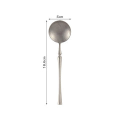 Retro Scrub Stainless Steel Flatware Cutlery Set Knife Fork Spoon Dessert