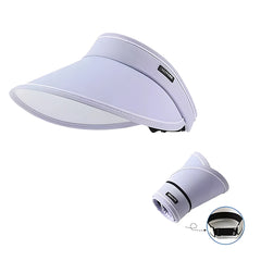 Stylish Summer Empty Top Sun Hat Wide Brim Visor Hat Women Portable Outdoor Sports Beach Cycling Uv Protection Sunshade Hat