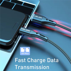 3A USB Type C Cable Wire for Samsung S10 S20 Xiaomi Mi 11 Mobile Phone Fast Charging USB C Cable Type-C Charger USB Cables