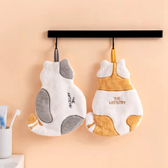 Cute Cartoon Hand Towel Super Absorbent Bathroom Cleaning Towel Microfiber Kitchen Towel High-Efficiency Bathroom Kitchen Tools
