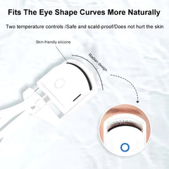 Eyelash Curler Portable Electric Heated Comb Eye Lash Long Lasting Eyelashes Curls Thermal Eyelash Curler Makeup Tools