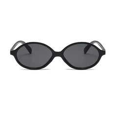New Oval Sunglasses for Women Fashion Brand Black Small Frame Sun Glasses Female Retro Clear Lenses Eyewear Lady Trendy UV400