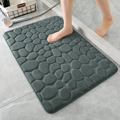 Memory Foam Bath Mat Large Size 40X60Cm Soft Comfortable Water Absorption Non-Slip Thick Bathroom Floor Rug Foot Mat