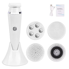 4 in 1 Electric Facial Cleansing Brush Face Cleaner Personal Care Acne Facial Massager Skin Tightening Machine Beauty Care Tools