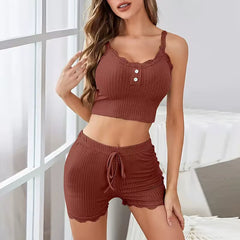 Women Pajama Sets Pijama Pajamas Woman Summer Set Sexy Women Sleepwear Sleeping Women'S Trousers Sleep Lounge Underwear