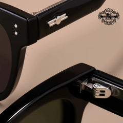 Rivets Sunglasses Men'S Polarized Glasses Women Square Green Sunglass Man Eyewear 2025 Women'S Eyepieces Lenses Woman Designer