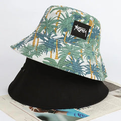 Summer Big Head Letter Bucket Hat for Men Women Korean Fisherman Hat Reversible Hawaii Large Cap Sun Hat plus Size Panama H7I9