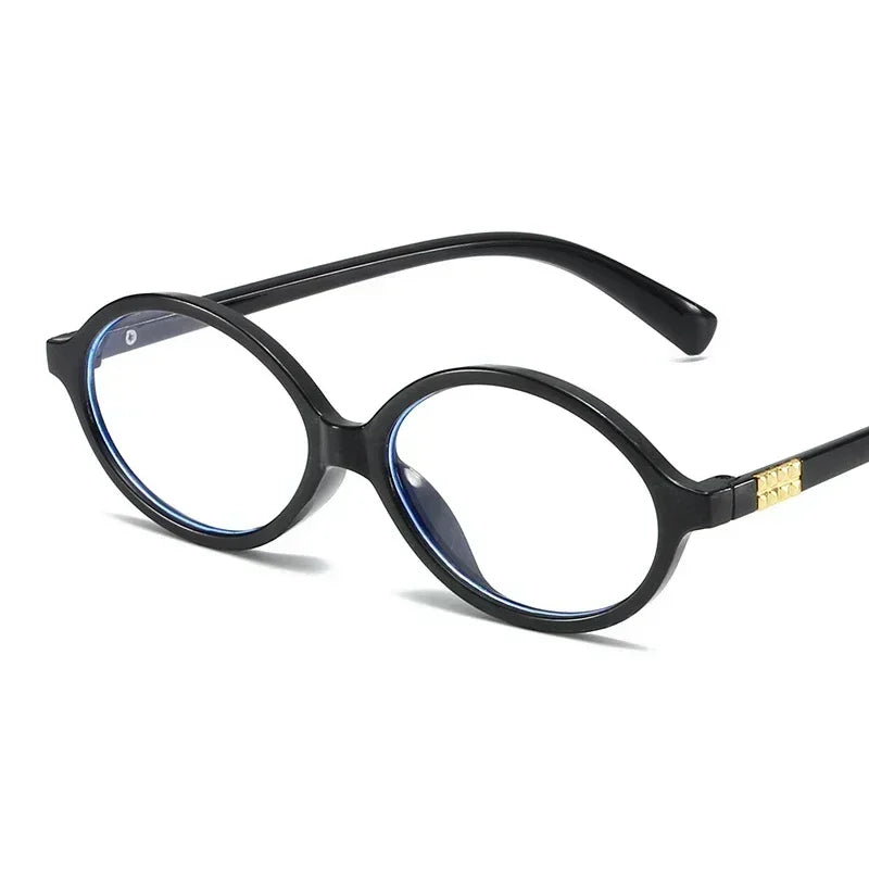 New Oval Sunglasses for Women Fashion Brand Black Small Frame Sun Glasses Female Retro Clear Lenses Eyewear Lady Trendy UV400