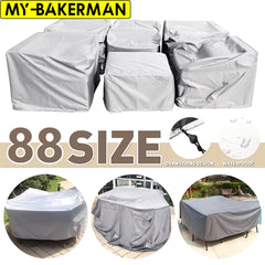 88 Size Patio Furniture Covers, Outdoor Furniture Cover Waterproof, Outdoor Table Cover