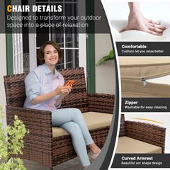 Carlina 4 - Person Outdoor Seating Group with Cushions