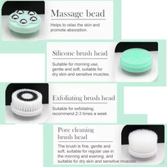 4 in 1 Electric Facial Cleansing Brush Face Cleaner Personal Care Acne Facial Massager Skin Tightening Machine Beauty Care Tools