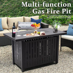Modelle 25.5'' H X 43'' W Steel Propane Outdoor Fire Pit Table