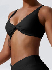 Sports Bra Shockproof Push up Gym Top Women Quick-Dry Yoga Clothes Pleated Design Brassiere Workout Crop Top Female