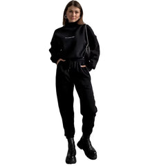 2025 Hot Sale Women'S Clothing Printing Sweatshirtsuit 2-Piece Set Spring Season Cross-Border Fashion European American Style