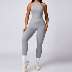 Fitness Backless Bodysuit Women Gym Jumpsuit Woman Quick-Dry Yoga Clothes Short Workout Rompers Sports One-Piece Suit