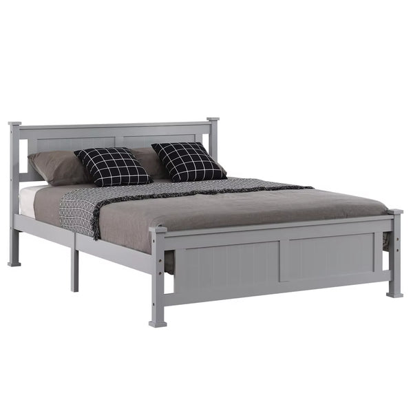 Twin/Full/ Queen Vertical Decorative Core Bed Grey Bedroom Furniture for Bedroom US Warehouse