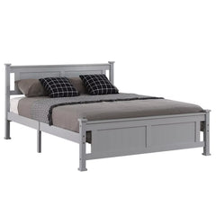 Twin/Full/ Queen Vertical Decorative Core Bed Grey Bedroom Furniture for Bedroom US Warehouse