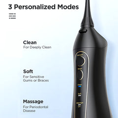 Water Flossers Oral Irrigator Rechargeable Portable Dental 3 Modes Water Tank for Teeth 300ML Waterproof Teeth Cleaner