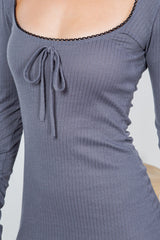 The Rosie Pointelle Mini Dress