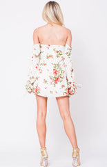 Ronni Floral Off-Shoulder Mini Dress