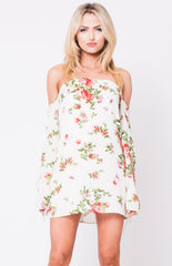 Ronni Floral Off-Shoulder Mini Dress
