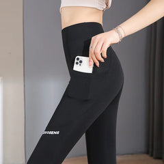 Women's Seamless Leggings With Pocket, Soft Workout Fitness Outfit, Yoga Pants