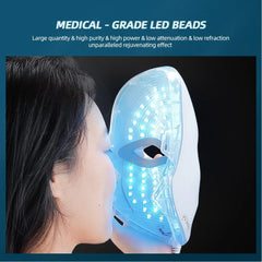 7 Color Light LED Facial Mask Skin Rejuvenatio Care Anti Acne Whitening Wrinkle
