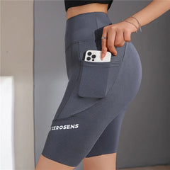 Women's Seamless Leggings With Pocket, Soft Workout Fitness Outfit, Yoga Pants