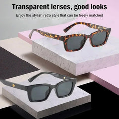 2Pcs Jennie Inspired Retro Small Frame Sunglasses, Fashionable Vintage Cat-Eye Glasses for Women