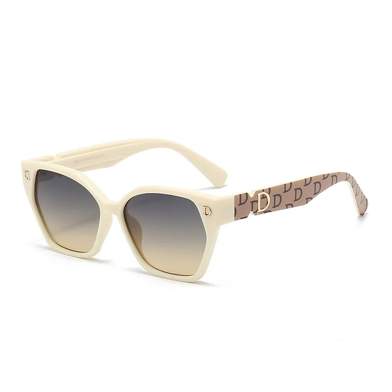 New Luxury D Brand Glamour Sunglasses for Women and Men Stylish Cat Eye Designer Eyewear Classic Fashion Unisex Glasses UV400