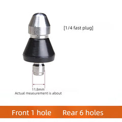 Cleaning Machine High-Pressure Bullet Nozzle Municipal Sewage Pointed Pipe Dredging Cleaning Nozzle