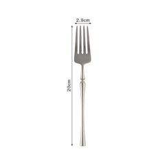 Retro Scrub Stainless Steel Flatware Cutlery Set Knife Fork Spoon Dessert