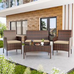 Carlina 4 - Person Outdoor Seating Group with Cushions