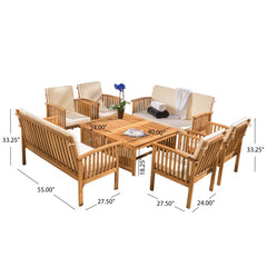 Amorae 8 Piece Sofa Seating Group