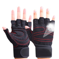 Sports Gym Gloves Half Finger Breathable Weightlifting Fitness Gloves Dumbbell Men Women Gym Gloves NIN668