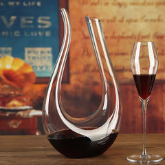 Crystal U-Shaped Wine Decanter Gift Box Swan Decanter Creative Wine Separator