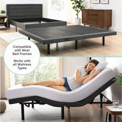 15" Massaging Zero Gravity Adjustable Bed with Wireless Remote