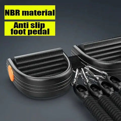 Pedal Tension Rope Puller Exercise at Home Multi-Functional Fitness Exercise Resistance Band Men Sports Gym Equipment