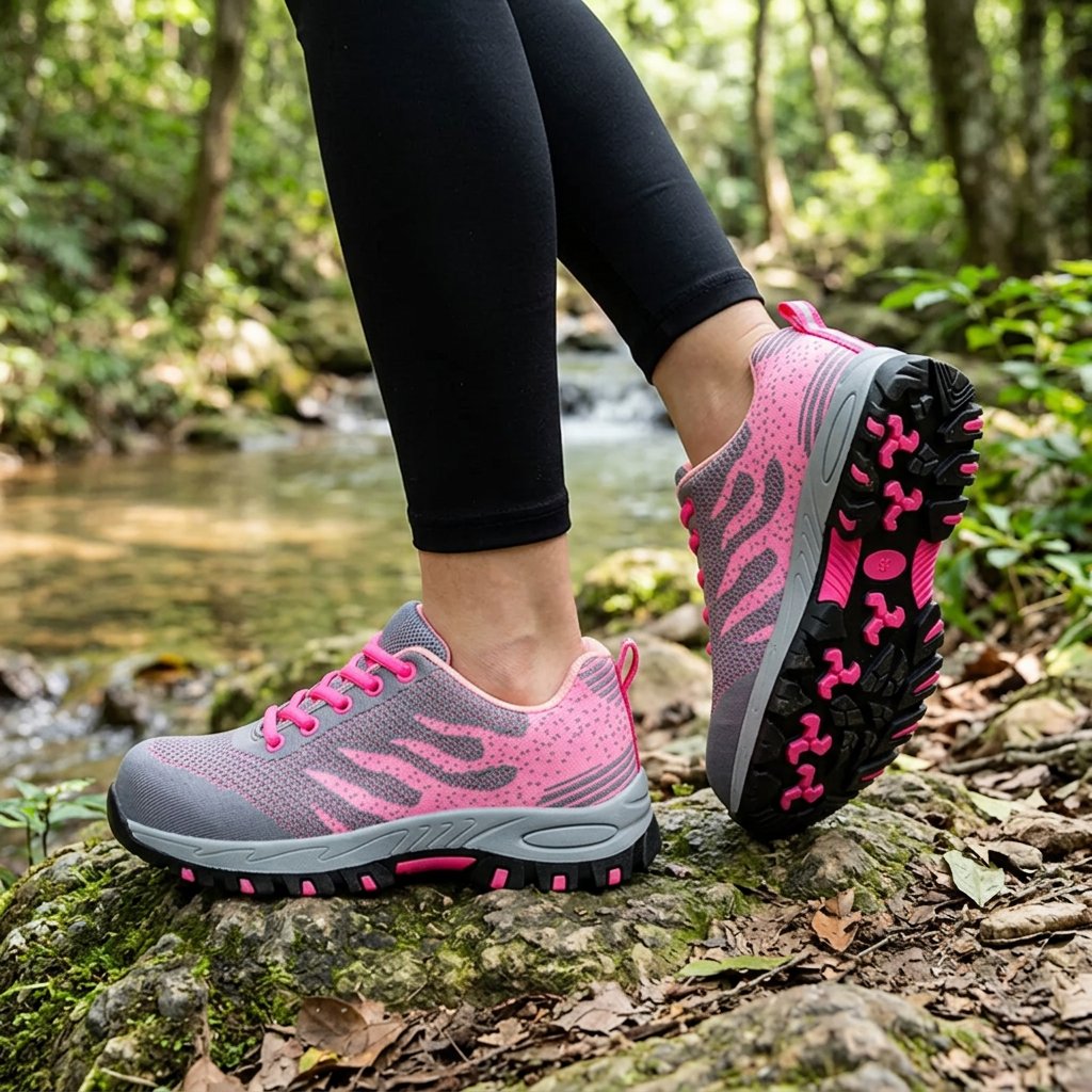 Women's Trail Knit Lace-Up Running Trainers
